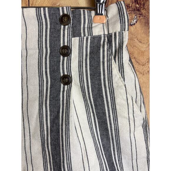 CiSono Striped Linen Shorts with Pockets Women's Size L - Picture 2 of 5